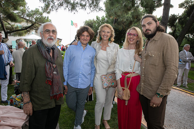 Tiziano Lera, Riccarda Contini, Tommaso and Riccardo Contini